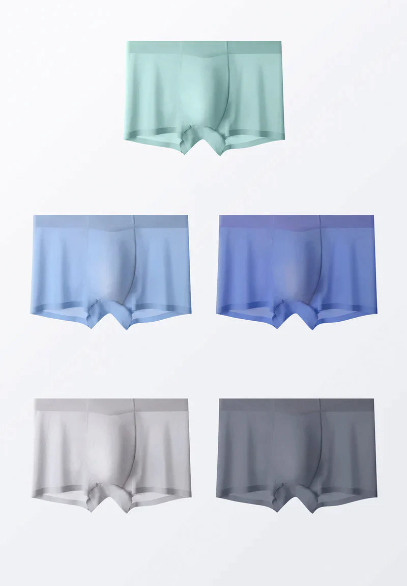 Silky Ice Thin Men's Underwear with Balls Pockets