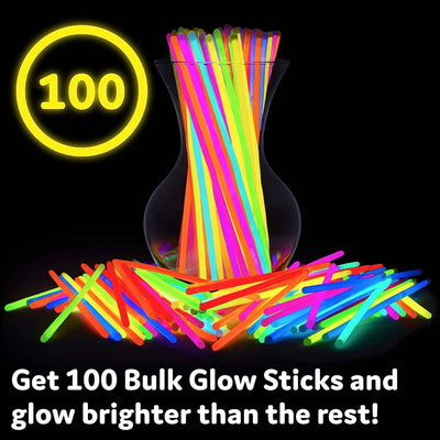 25 Pcs Glow Sticks - Glow In The Dark Fun Party Glowing Toys for Kids