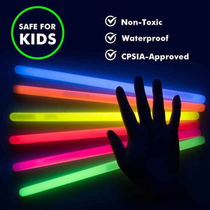 25 Pcs Glow Sticks - Glow In The Dark Fun Party Glowing Toys for Kids