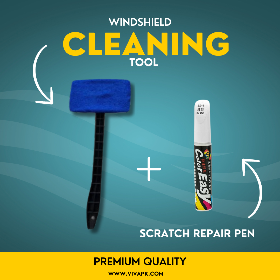 Windshield Cleaning Kit with Micro Fiber Cloth