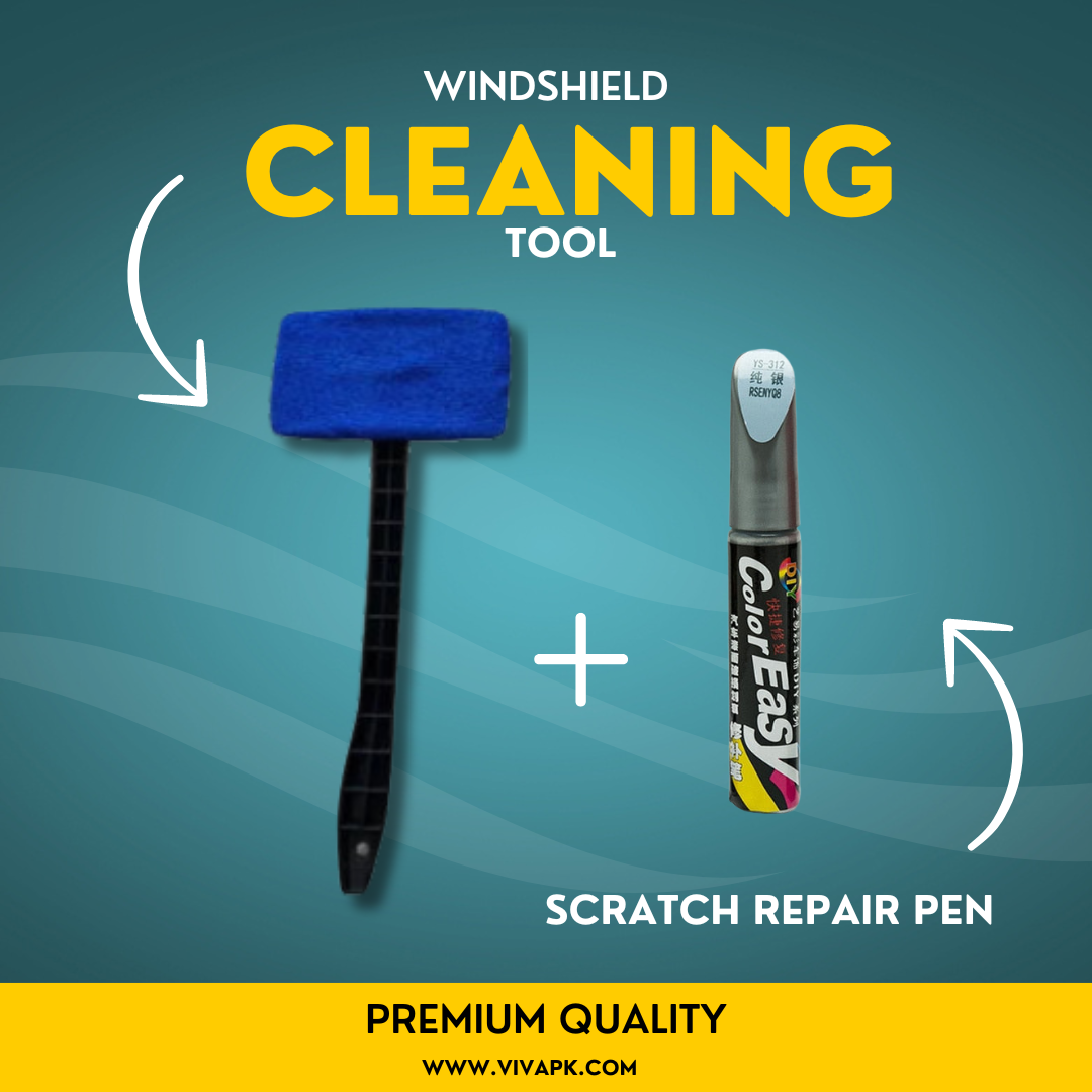 Windshield Cleaning Kit with Micro Fiber Cloth
