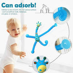 Telescopic Suction Giraffe Toy with LED Lights