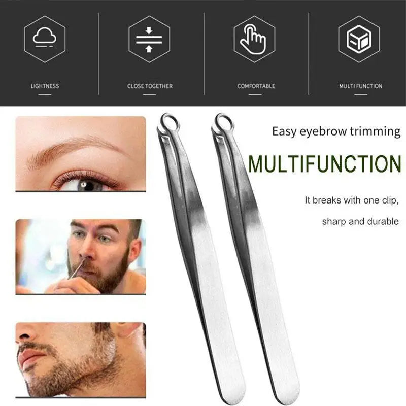 Stainless Steel Round Head Nose Hair Clippers